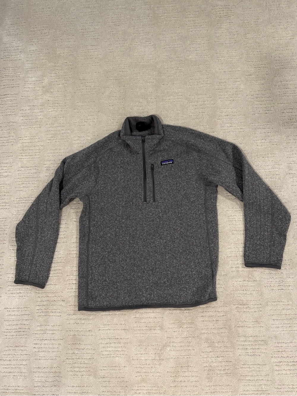 Patagonia Men’s Better Sweater Heather Gray Half-Zip Fleece Pullover